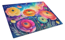 Load image into Gallery viewer, Ranunculus in Color Glass Cutting Boards – Durable, Decorative Kitchen Art Large