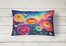 Load image into Gallery viewer, Ranunculus in Color Fabric Decorative Pillow