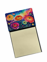 Load image into Gallery viewer, Ranunculus in Color Sticky Note Holder- Refiilable Desk Accessory Note Pad