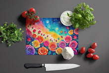 Load image into Gallery viewer, Roses in Color Glass Cutting Boards – Durable, Decorative Kitchen Art Large