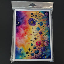 Load image into Gallery viewer, Scabiosa in Color Greeting Cards -  Blank Note Cards – 8-Pack of Artist-Designed Cards with Envelopes