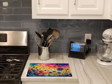 Load image into Gallery viewer, Scabiosa in Color Glass Cutting Boards – Durable, Decorative Kitchen Art Large