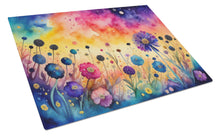 Load image into Gallery viewer, Scabiosa in Color Glass Cutting Boards – Durable, Decorative Kitchen Art Large
