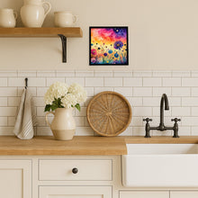 Load image into Gallery viewer, Scabiosa in Color Framed Metal Print