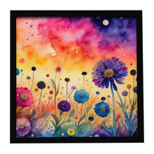 Load image into Gallery viewer, Scabiosa in Color Framed Metal Print