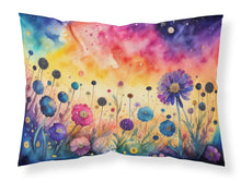 Load image into Gallery viewer, Scabiosa in Color Fabric Standard Pillowcase – Artistic Decorative Front, White Back