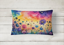 Load image into Gallery viewer, Scabiosa in Color Fabric Decorative Pillow
