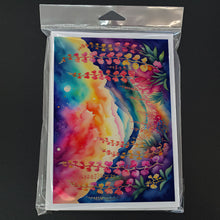 Load image into Gallery viewer, Snapdragon in Color Greeting Cards -  Blank Note Cards – 8-Pack of Artist-Designed Cards with Envelopes
