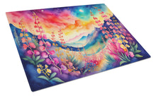 Load image into Gallery viewer, Snapdragon in Color Glass Cutting Boards – Durable, Decorative Kitchen Art Large