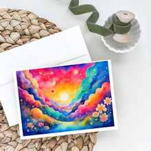 Load image into Gallery viewer, Stock, or Gillyflower in Color Greeting Cards -  Blank Note Cards – 8-Pack of Artist-Designed Cards with Envelopes