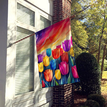 Load image into Gallery viewer, Tulips in Color House Flag