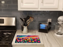 Load image into Gallery viewer, Tulips in Color Glass Cutting Boards – Durable, Decorative Kitchen Art Large