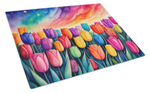 Load image into Gallery viewer, Tulips in Color Glass Cutting Boards – Durable, Decorative Kitchen Art Large