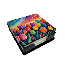 Load image into Gallery viewer, Tulips in Color PU Leather Note Paper Holder