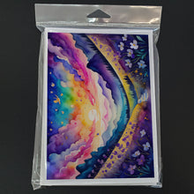 Load image into Gallery viewer, Violets in Color Greeting Cards -  Blank Note Cards – 8-Pack of Artist-Designed Cards with Envelopes