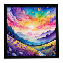 Load image into Gallery viewer, Violets in Color Framed Metal Print