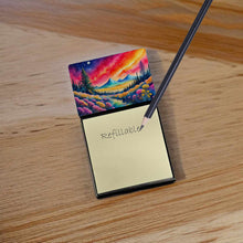 Load image into Gallery viewer, Yarrow in Color Sticky Note Holder- Refiilable Desk Accessory Note Pad