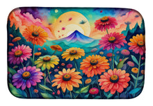 Load image into Gallery viewer, Zinnias in Color Dish Drying Mat