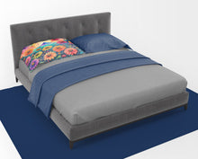 Load image into Gallery viewer, Zinnias in Color Fabric Standard Pillowcase – Artistic Decorative Front, White Back