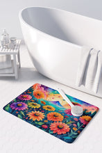 Load image into Gallery viewer, Zinnias in Color Memory Foam Kitchen Mat