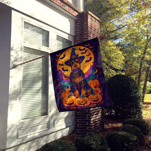 Load image into Gallery viewer, Airedale Terrier Witchy Halloween House Flag