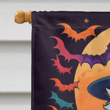 Load image into Gallery viewer, American Eskimo Witchy Halloween House Flag