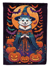 Load image into Gallery viewer, American Eskimo Witchy Halloween House Flag