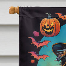 Load image into Gallery viewer, Australian Shepherd Witchy Halloween House Flag