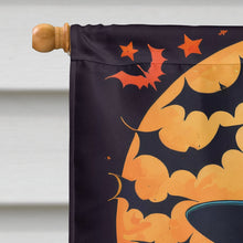 Load image into Gallery viewer, Basenji Witchy Halloween House Flag