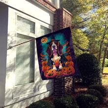 Load image into Gallery viewer, Basset Hound Witchy Halloween House Flag