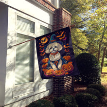 Load image into Gallery viewer, Bichon Frise Witchy Halloween House Flag