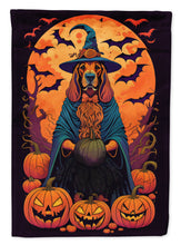 Load image into Gallery viewer, Bloodhound Witchy Halloween House Flag