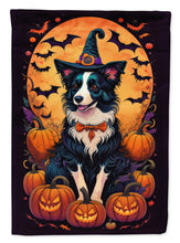 Load image into Gallery viewer, Border Collie Witchy Halloween House Flag