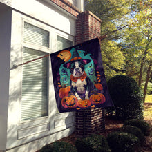 Load image into Gallery viewer, Boston Terrier Witchy Halloween House Flag