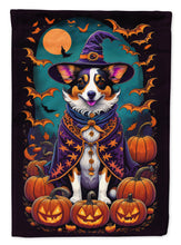 Load image into Gallery viewer, Corgi Witchy Halloween House Flag