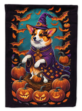 Load image into Gallery viewer, Corgi Witchy Halloween House Flag