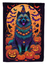 Load image into Gallery viewer, Keeshond Witchy Halloween House Flag