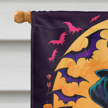 Load image into Gallery viewer, Black Labrador Retriever Witchy Halloween House Flag