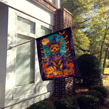 Load image into Gallery viewer, Norwich Terrier Witchy Halloween House Flag