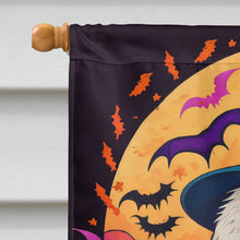 Load image into Gallery viewer, Old English Sheepdog Witchy Halloween House Flag