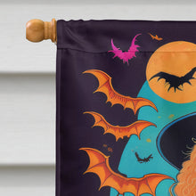 Load image into Gallery viewer, Apricot Standard Poodle Witchy Halloween House Flag