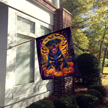 Load image into Gallery viewer, Rottweiler Witchy Halloween House Flag