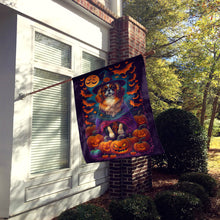 Load image into Gallery viewer, Tibetan Spaniel Witchy Halloween House Flag