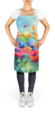 Load image into Gallery viewer, Anemones in Watercolor Apron – Artist-Designed Kitchen, BBQ &amp; Craft Apron