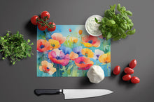 Load image into Gallery viewer, Anemones in Watercolor Glass Cutting Boards – Durable, Decorative Kitchen Art Large