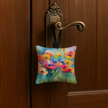 Load image into Gallery viewer, Anemones in Watercolor Hanging Square Fabric Ornament 3.5 × 3.5