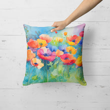 Load image into Gallery viewer, Anemones in Watercolor Throw Pillow