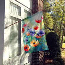 Load image into Gallery viewer, Anemones in Watercolor House Flag