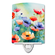 Load image into Gallery viewer, Anemones in Watercolor Ceramic Night Light