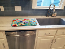Load image into Gallery viewer, Anemones in Watercolor Dish Drying Mat